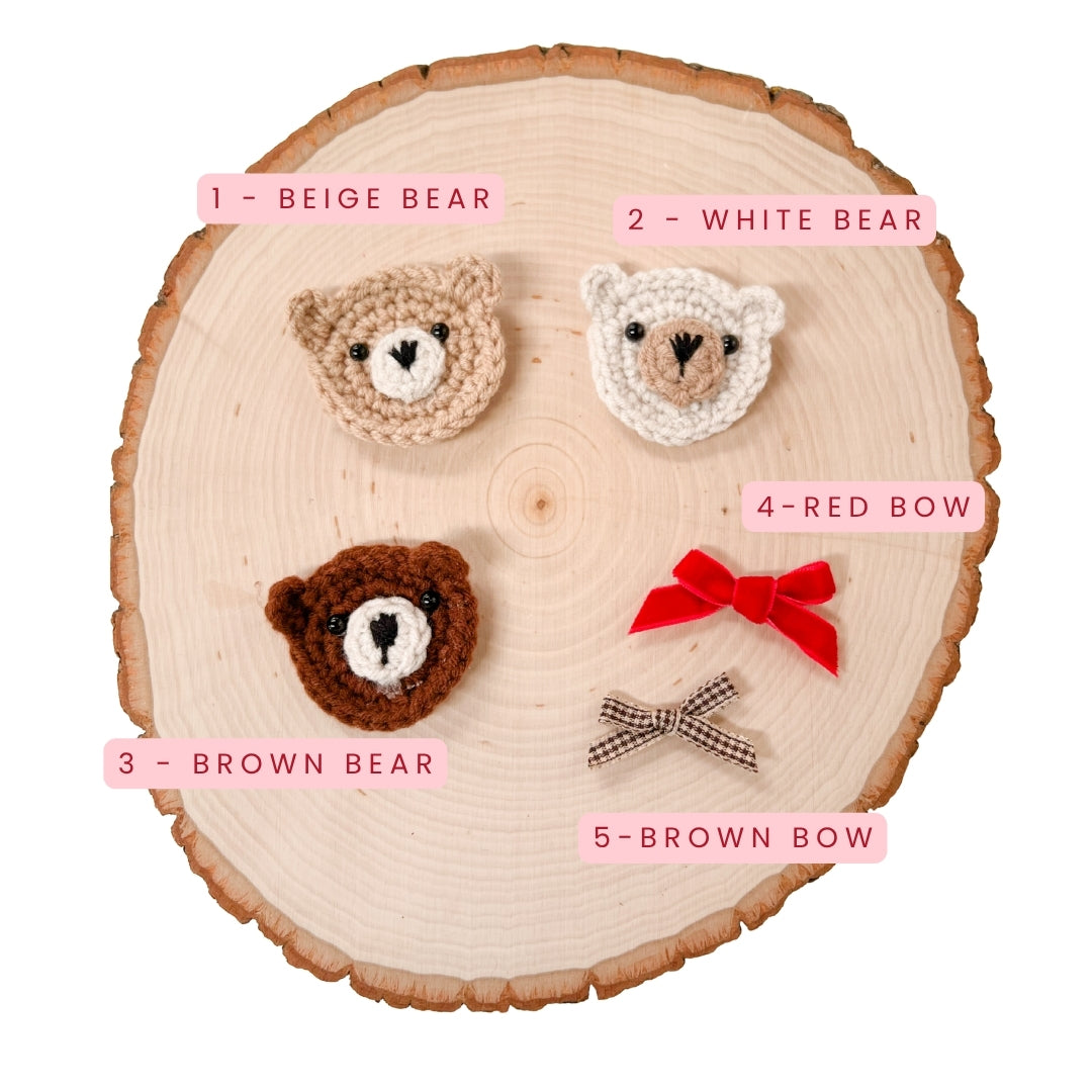 Crochet Bear and Bow Add On