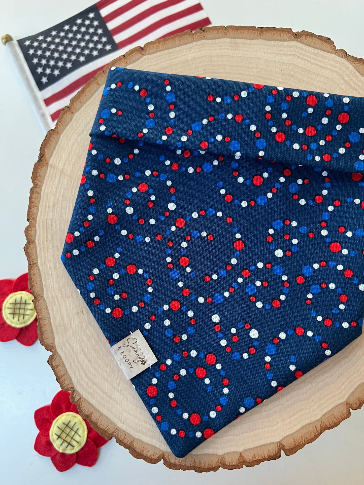 Fireworks & Freedom Dog Bandana