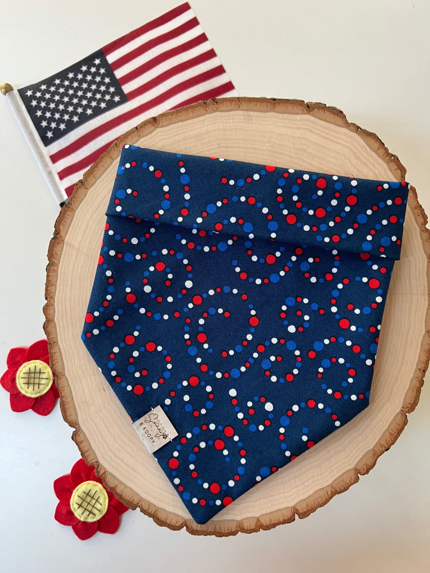 Fireworks & Freedom Dog Bandana