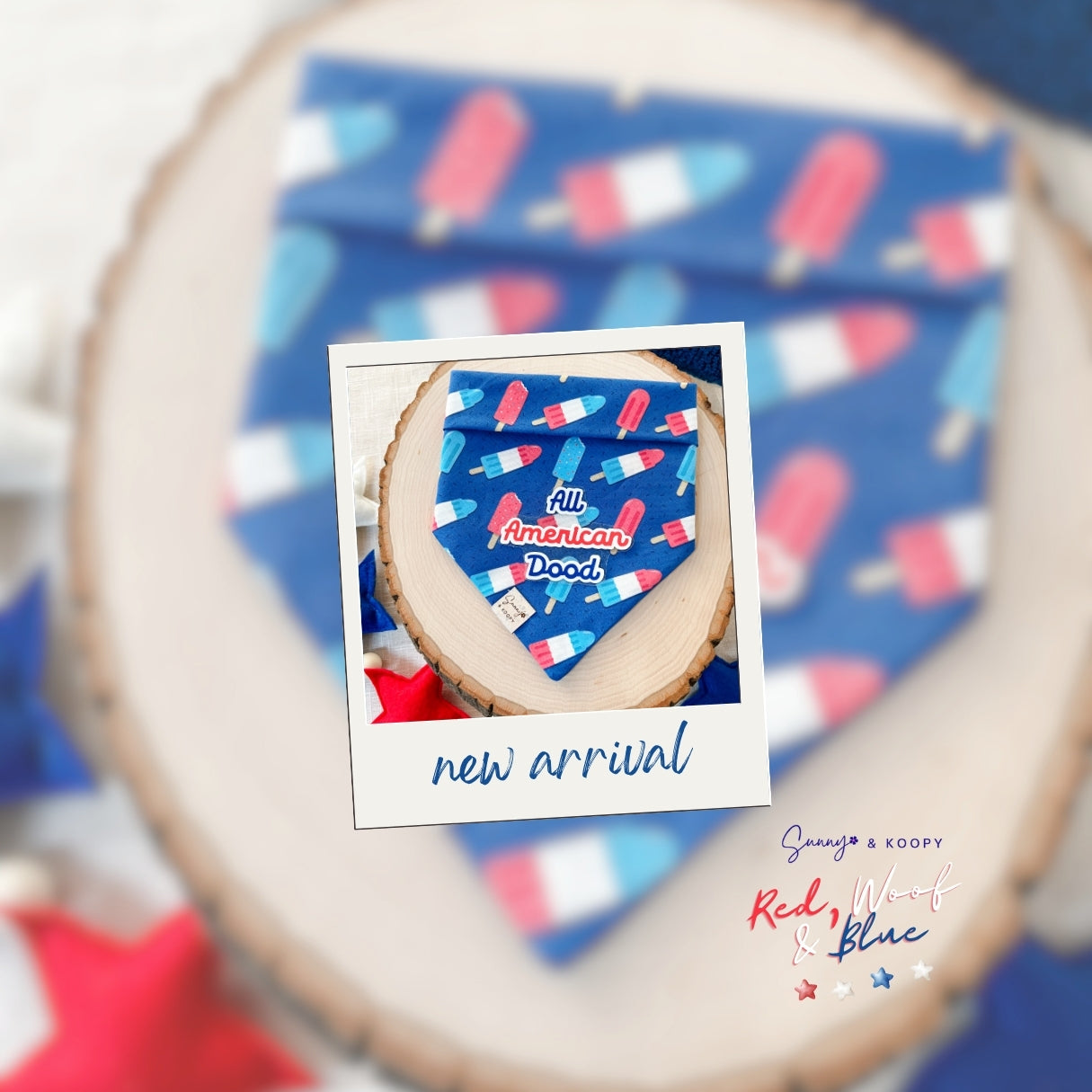 Pawpsicle Parade Dog Bandana