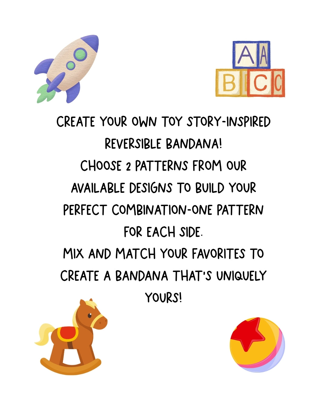 Build Your Own Toy Story Bandana