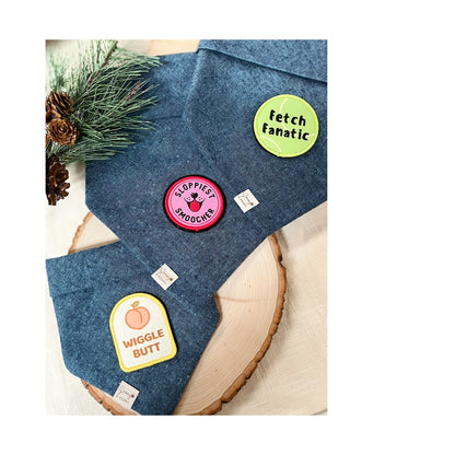 Denim Cotton Linen Dog Bandana