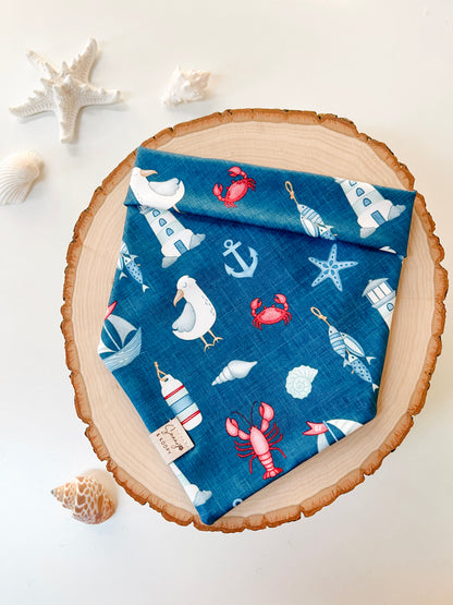 (Swim Fabric) Seaside Celebration Dog Bandana