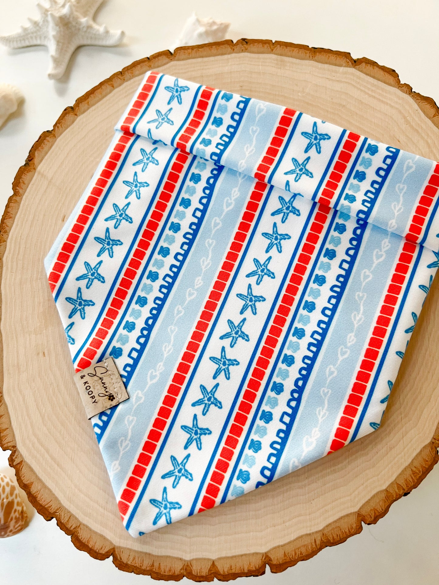 (Swim Fabric) Boardwalk Breeze Dog Bandana
