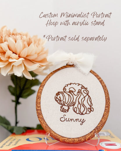 Acrylic Stand for Portrait Hoop