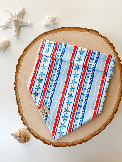 (Swim Fabric) Boardwalk Breeze Dog Bandana