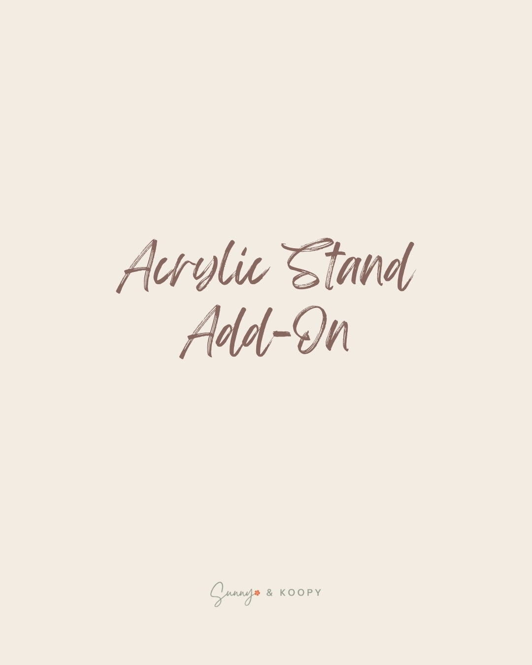 Acrylic Stand for Portrait Hoop