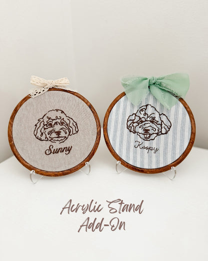 Acrylic Stand for Portrait Hoop