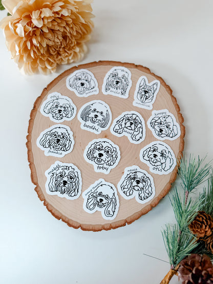 Minimalist Portrait Sticker Set