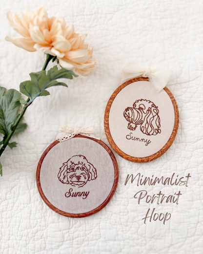 Minimalist Portrait Hoop