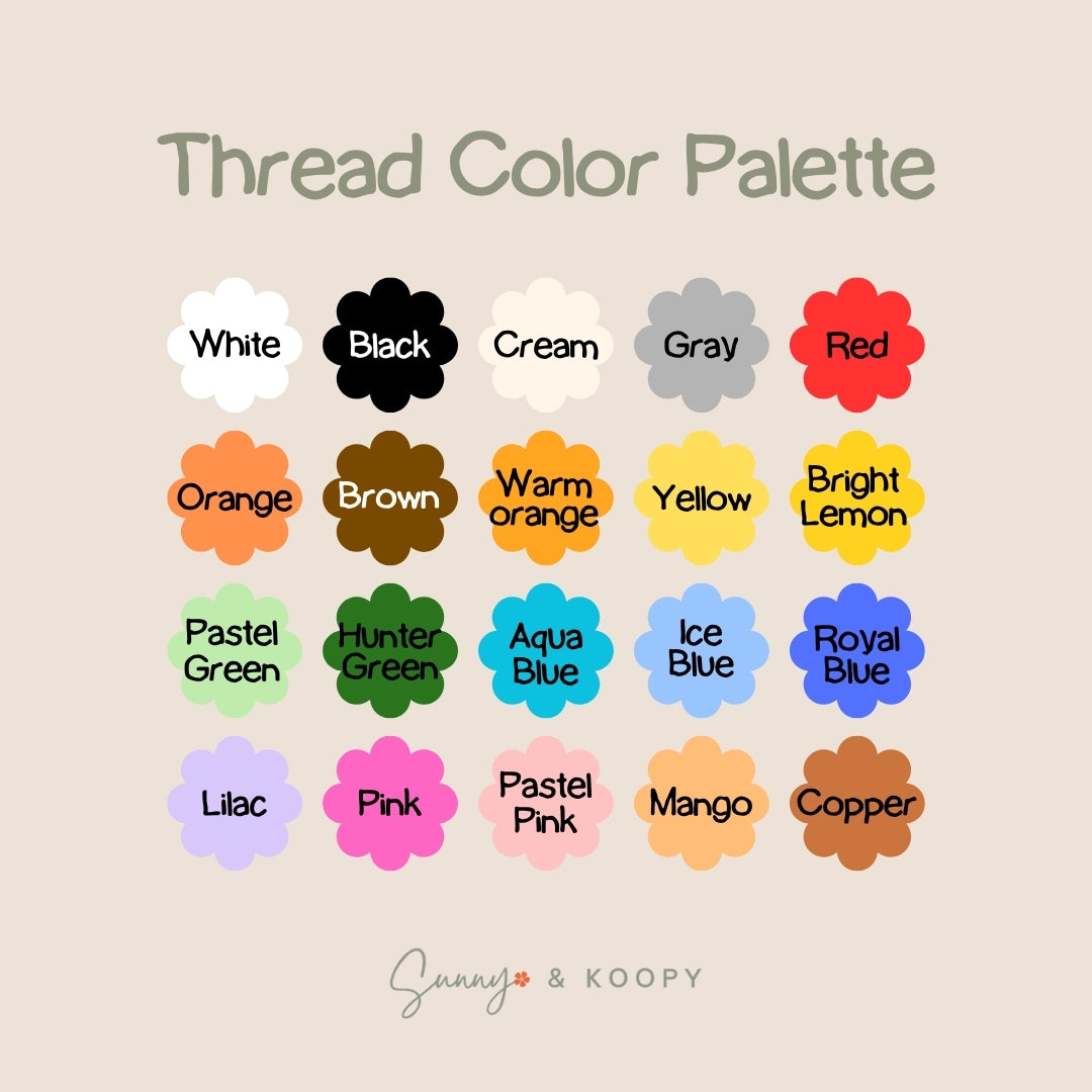 Custom Name Embroidered Gauze Dog Bandana