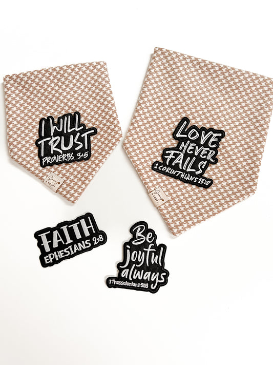 Christian Iron On Patches