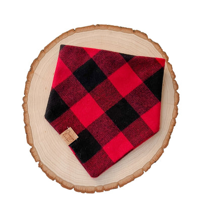 Buffalo Plaid Flannel Dog Bandana