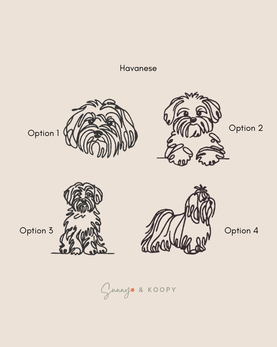 Minimalist Dog Breed Embroidered Bag Tag/Charm