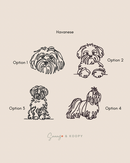 Minimalist Dog Breed Embroidered Bag Tag/Charm