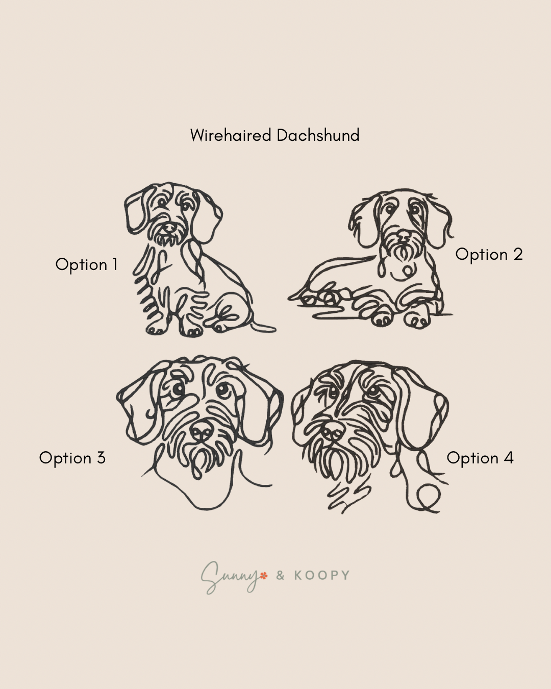 Minimalist Dog Breed Embroidered Bag Tag/Charm