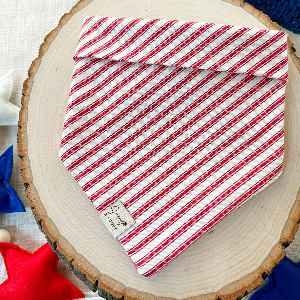 Candy Cane Dog Bandana