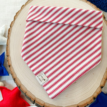 Candy Cane Dog Bandana