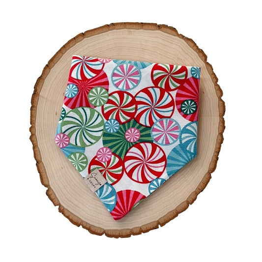 Colorful Peppermint Dog Bandana