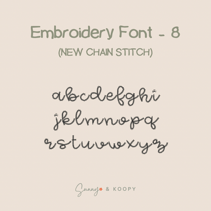 Custom Name Embroidered Add On