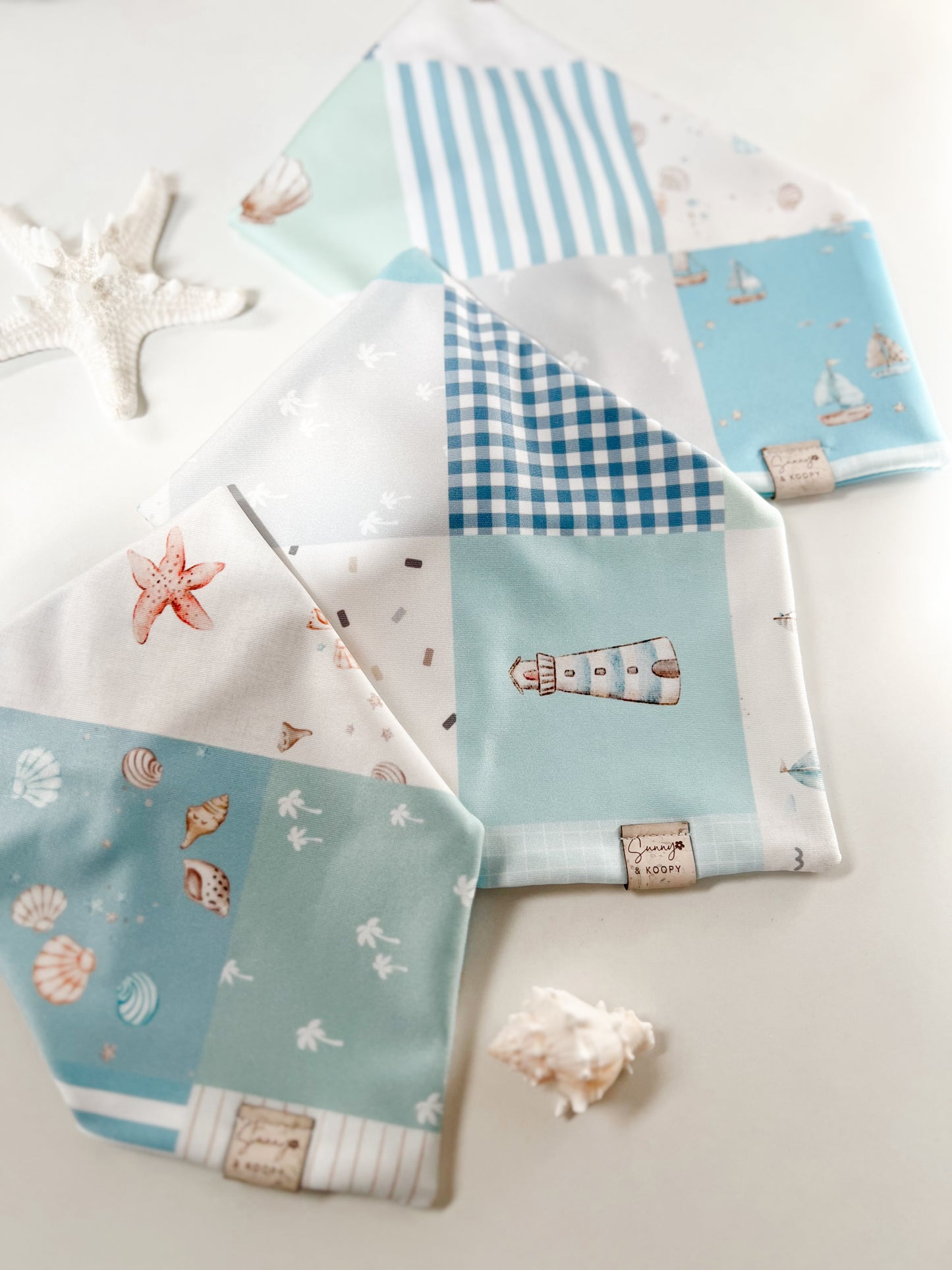 (Swim Fabric) Mystery Summer Patchwork Dog Bandana