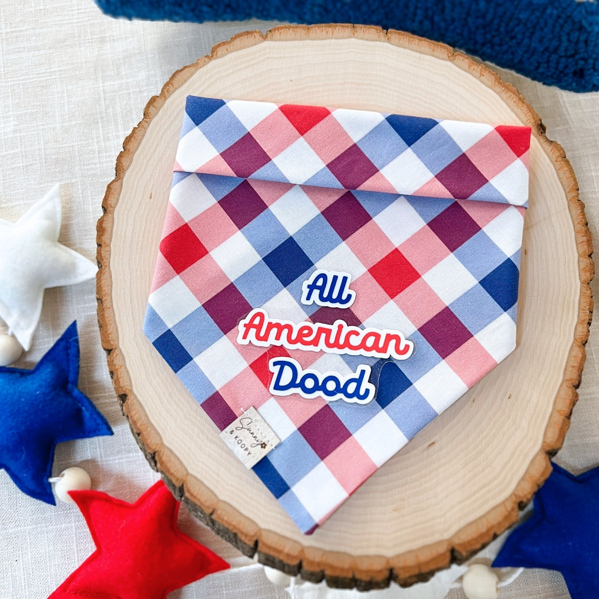 Plaid and Proud Dog Bandana