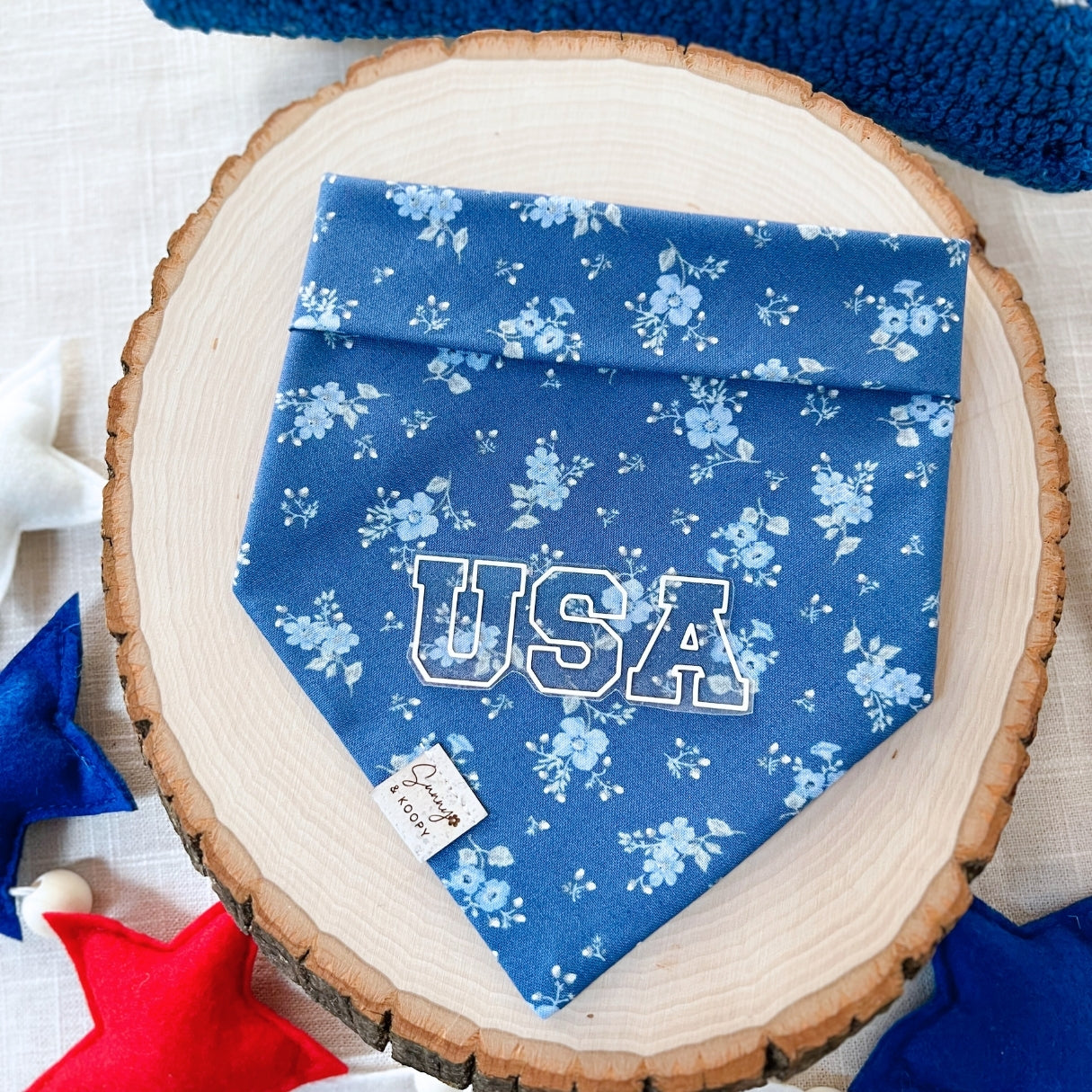 Floral Freedom Dog Bandana