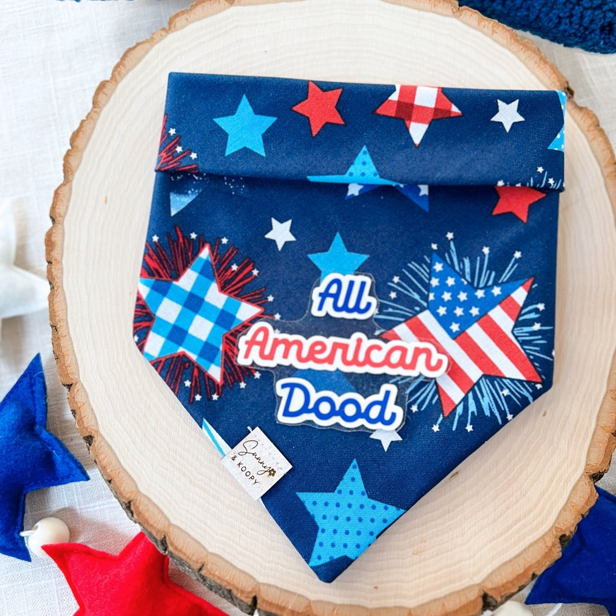 Stars and Sparklers Dog Bandana