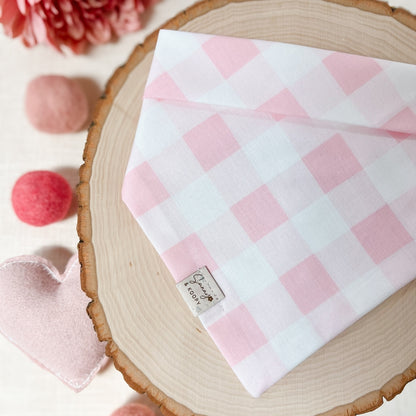 Pink Pup Plaid Dog Bandana