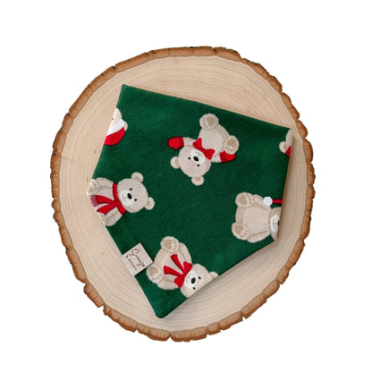 Santa Teddy Bear Dog Bandana