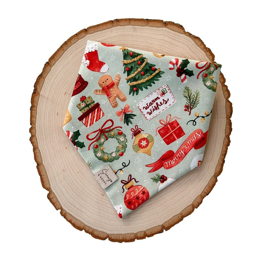 Vintage Holiday Dog Bandana