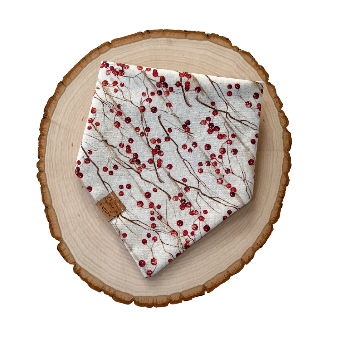 Winterberry Whimsy Dog Bandana