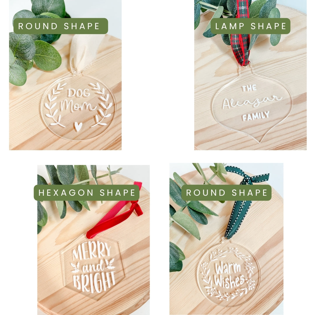 Dog Mom Acrylic Ornaments