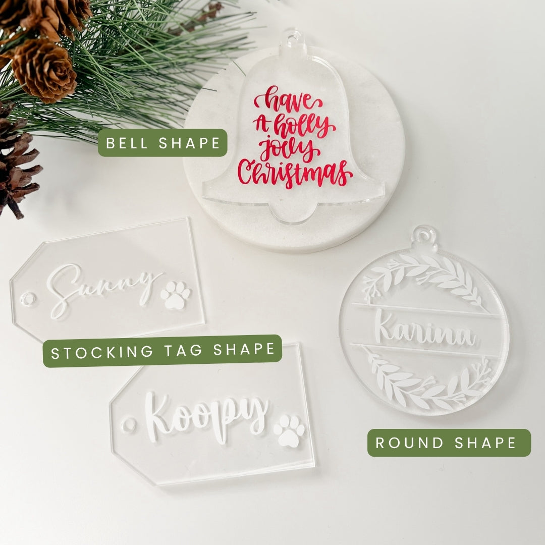Dog Mom Acrylic Ornaments