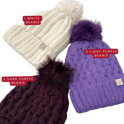 Beanie Pompom Hat for Dog Mom