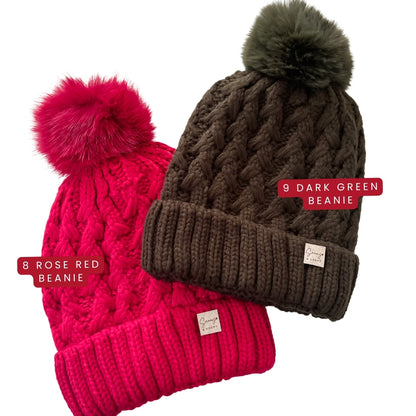 Beanie Pompom Hat for Dog Mom