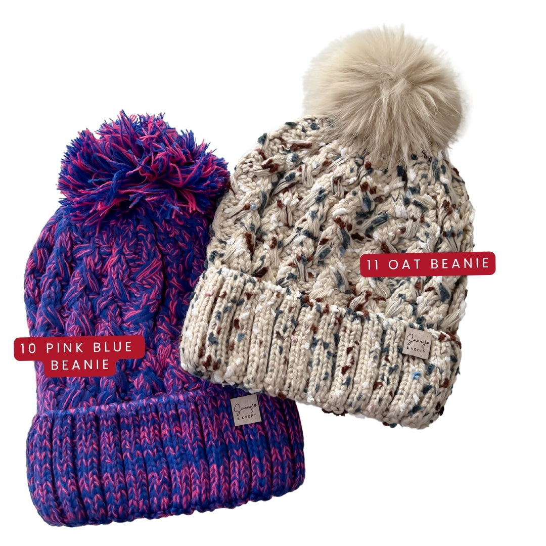 Beanie Pompom Hat for Dog Mom