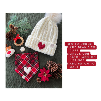 Beanie Pompom Hat for Dog Mom