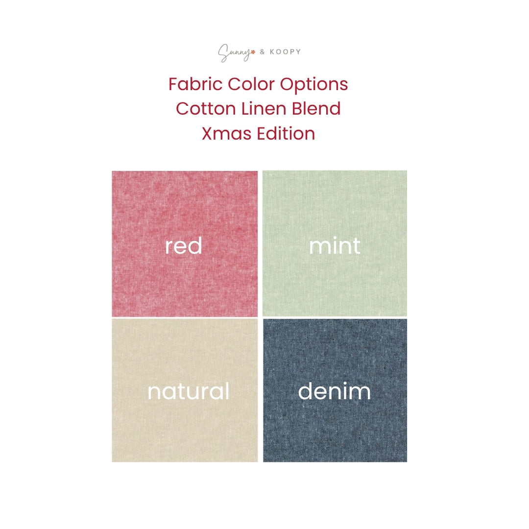 Christmas Monogram Embroidered Dog Bandana