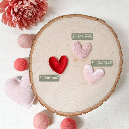 Heart Velvet Applique