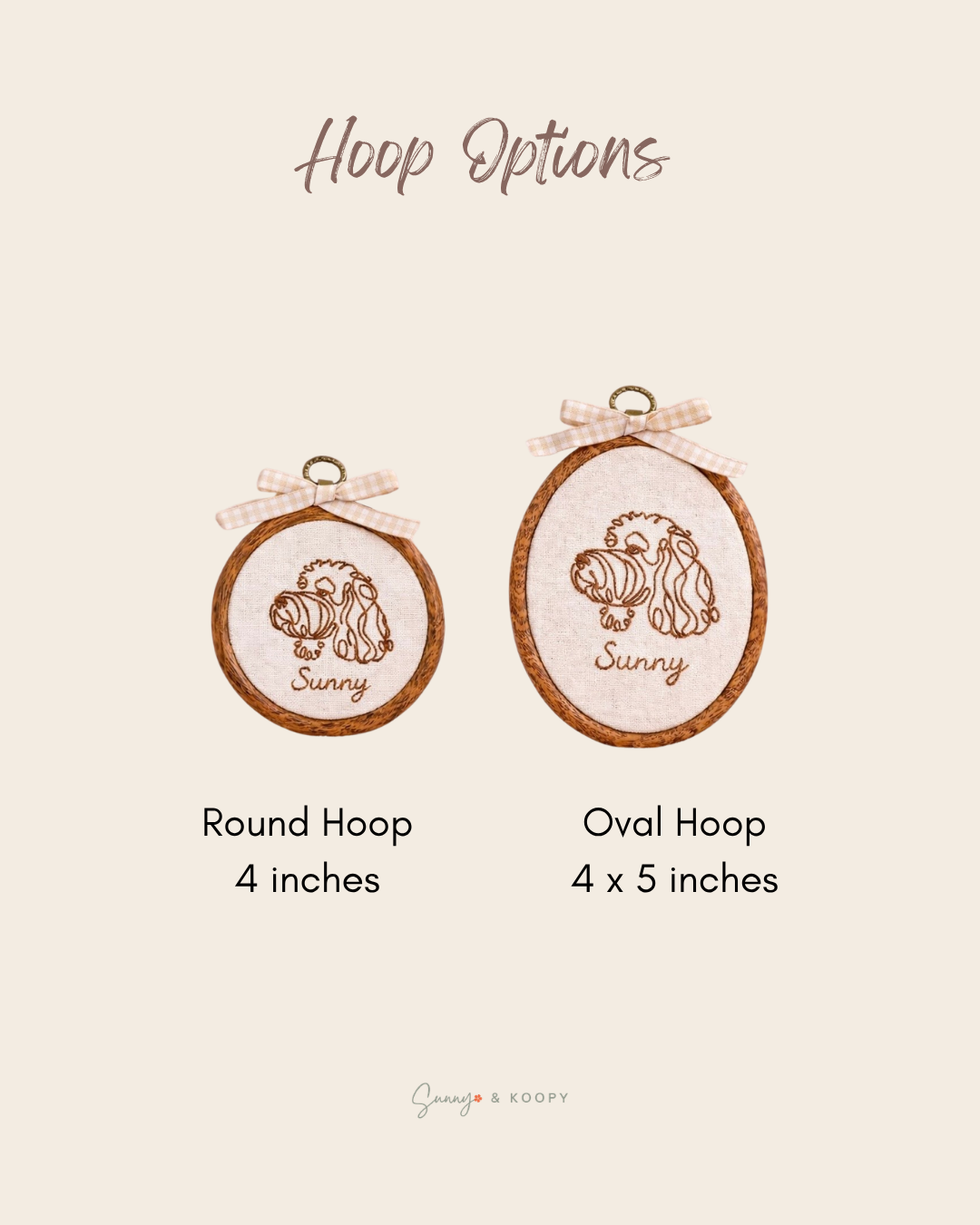 Minimalist Portrait Hoop