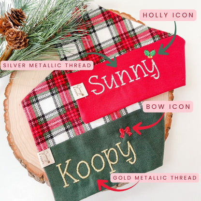 XMAS Custom Name Embroidered Add On