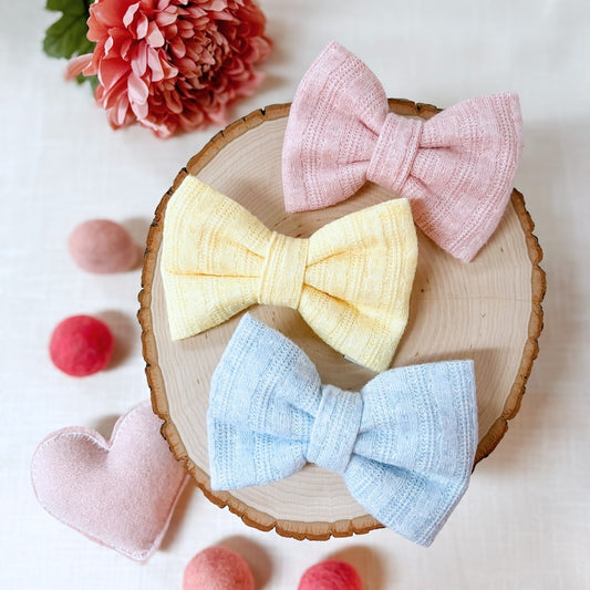 Pastels Knit Bow Tie & Sailor Bow