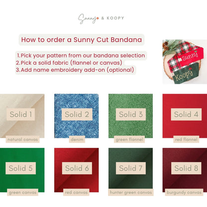 The Sunny Cut - Xmas Edition Dog Bandana