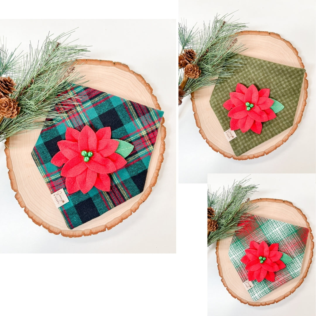 Merry Plaid Flannel Dog Bandana
