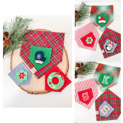 Merry Plaid Flannel Dog Bandana