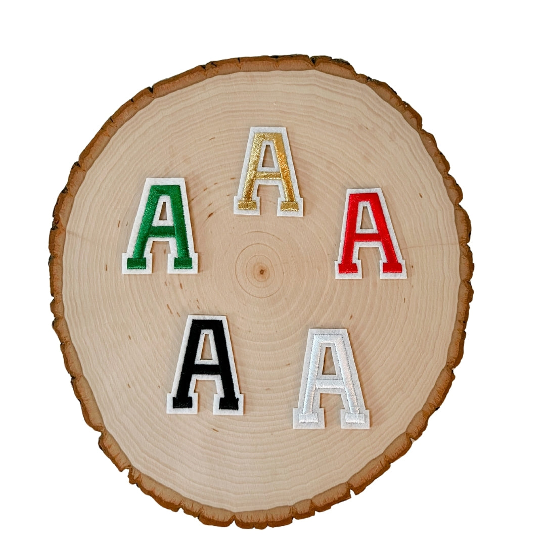 Christmas Letter Patches