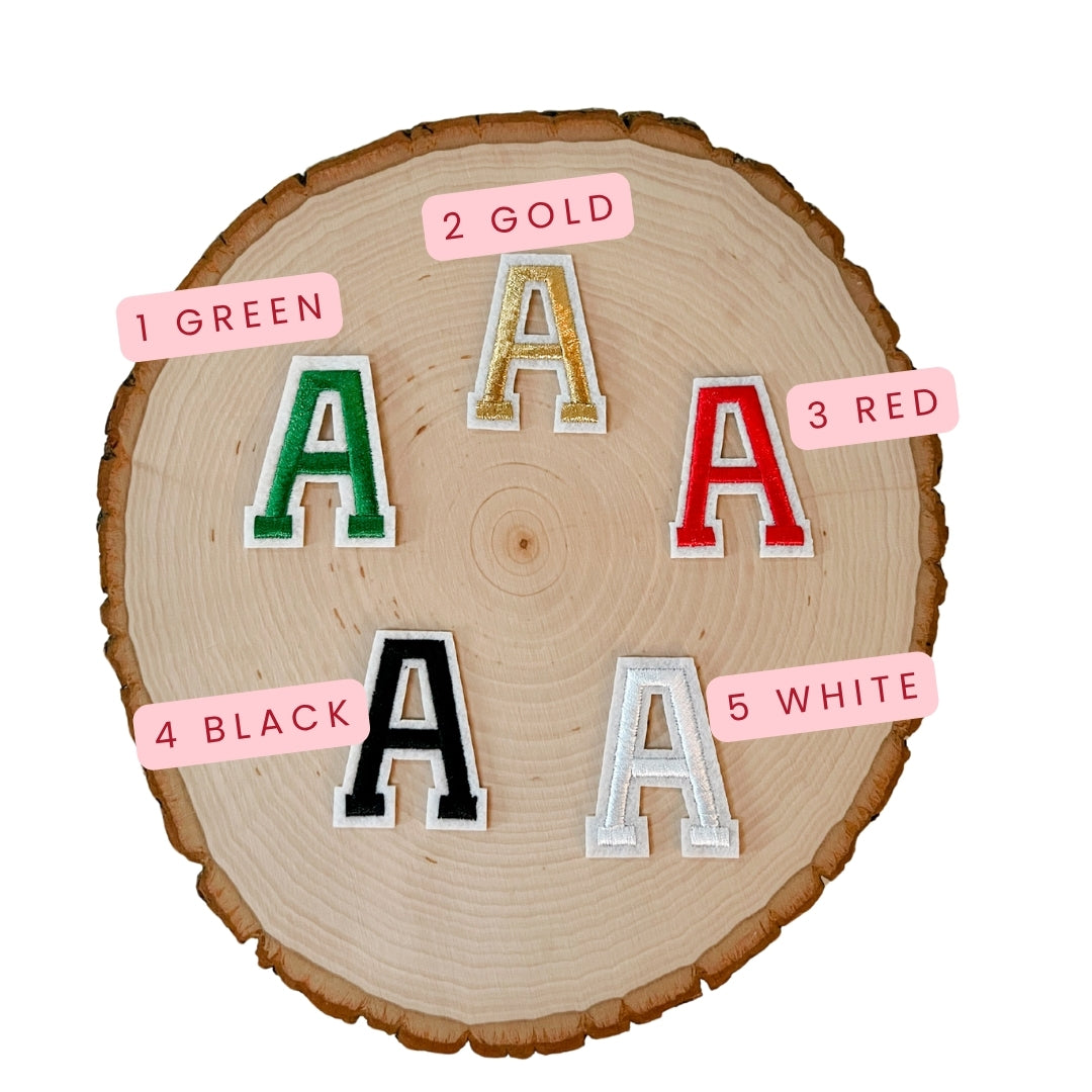 Christmas Letter Patches